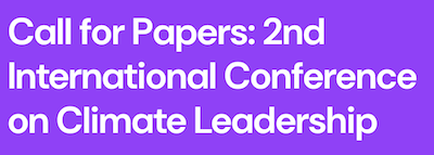 Call for papers – 2nd International Conference on Climate Leadership